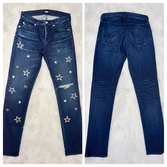Hudson Jeans Denim - NEW Hudson Jean Embroidered Star Skinny